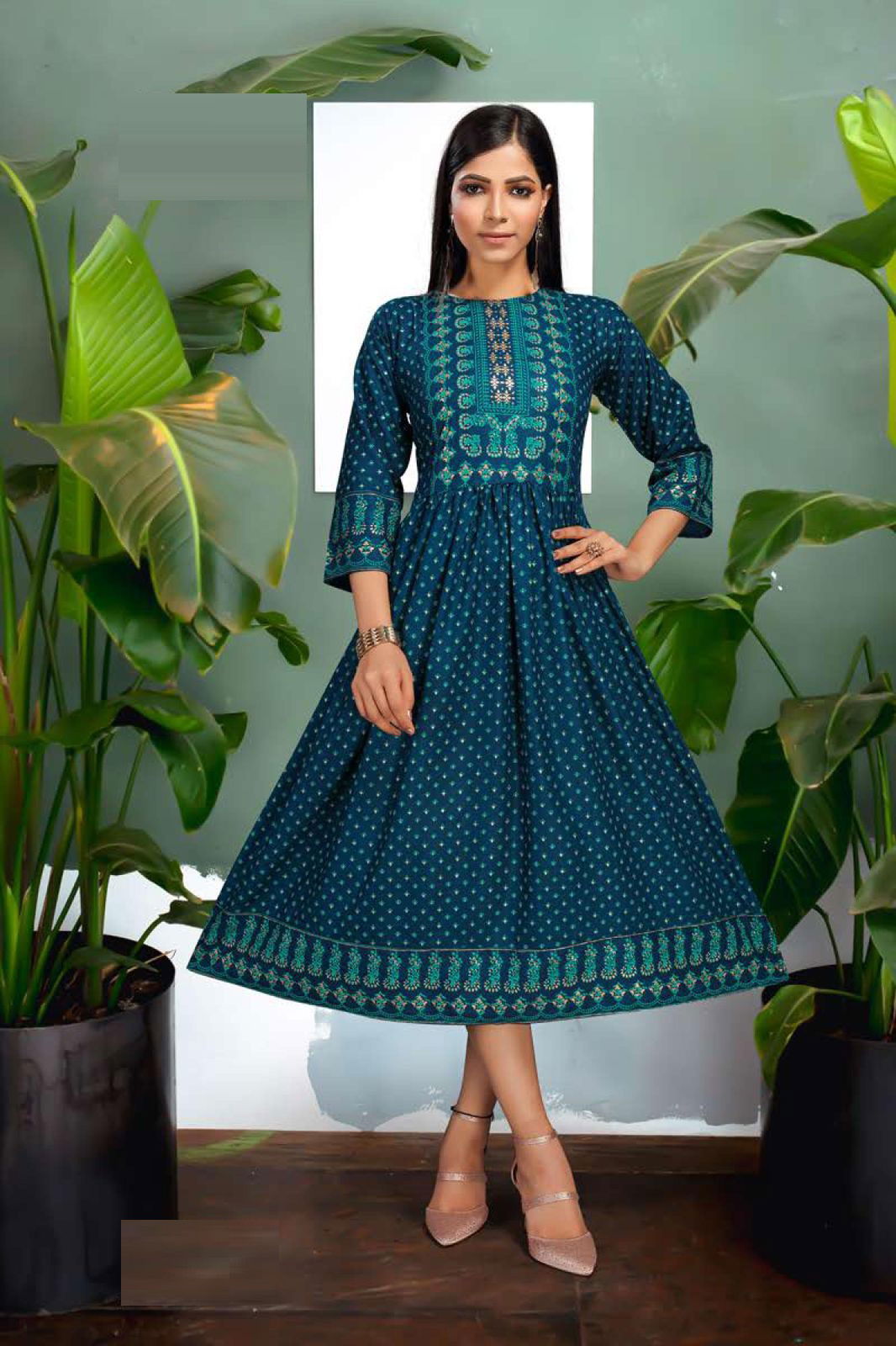 Fly Free Salt Ethnic Wear Latest Designer Fancy Anarkali Kurti Collection